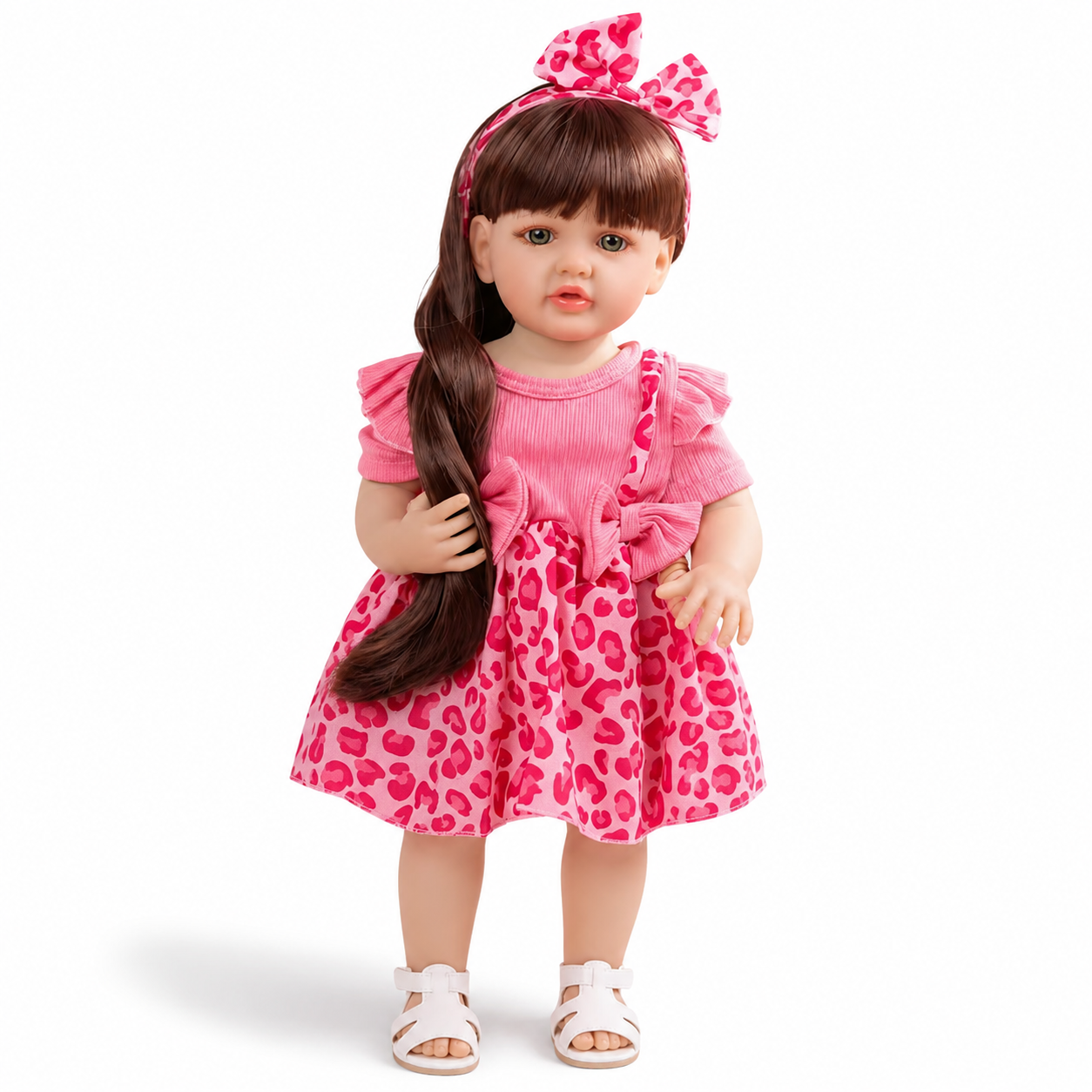 Кукла реалистичная Doll Reborn Baby 55 см полностью виниловая (К0100224)