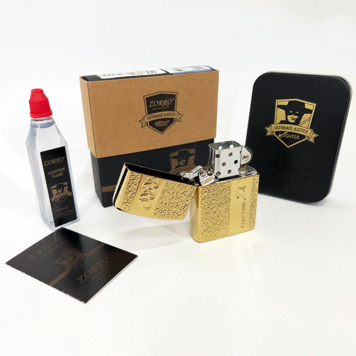 Набор для зажигалки бензиновая Zorro HL-358 Золото (310846) - фото 4 Набор для зажигалки бензиновая Zorro HL-358 Золото (310846) - фото 4