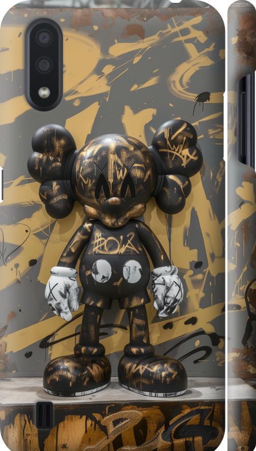 Чехол на Samsung Galaxy A01 A015F Bronze kaws (6097m-1842-42517)