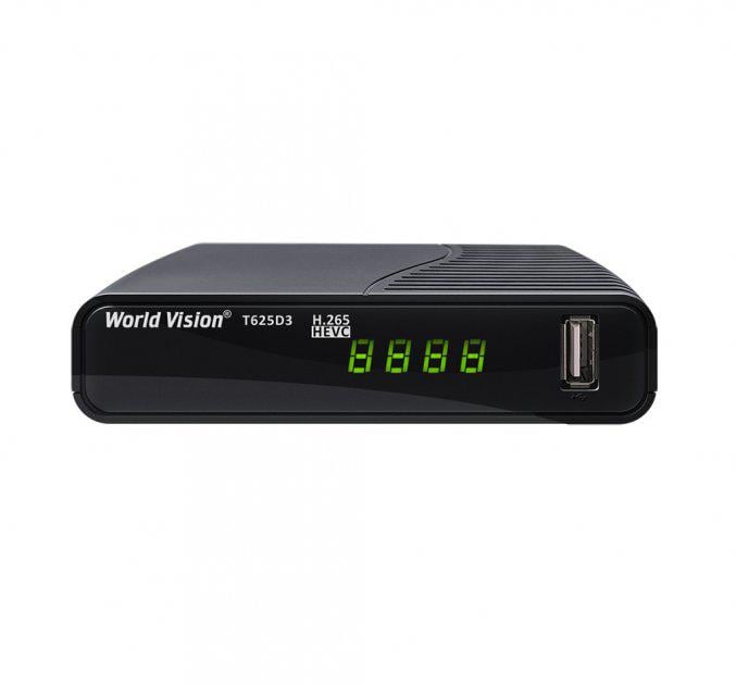 Тюнер Т2 DVB-T2/C World Vision T625D3 H.265 з підтримкою кабельного ТБ - фото 1