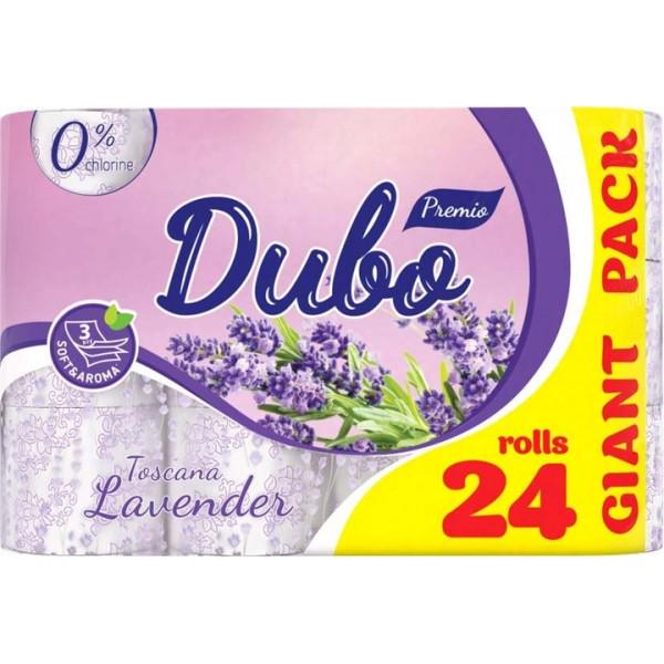 Туалетний папір Диво Premio Toscana Lavender 3 шари 24 рулони (1-837733)
