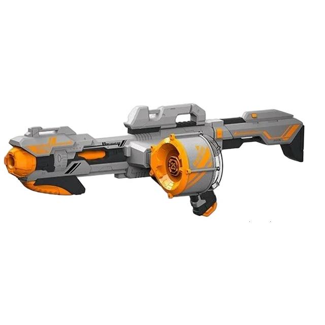 Автомат большой Blaze Storm Круглый магазин 40 мягких патронов работает по механическому принципу Grey (144327)