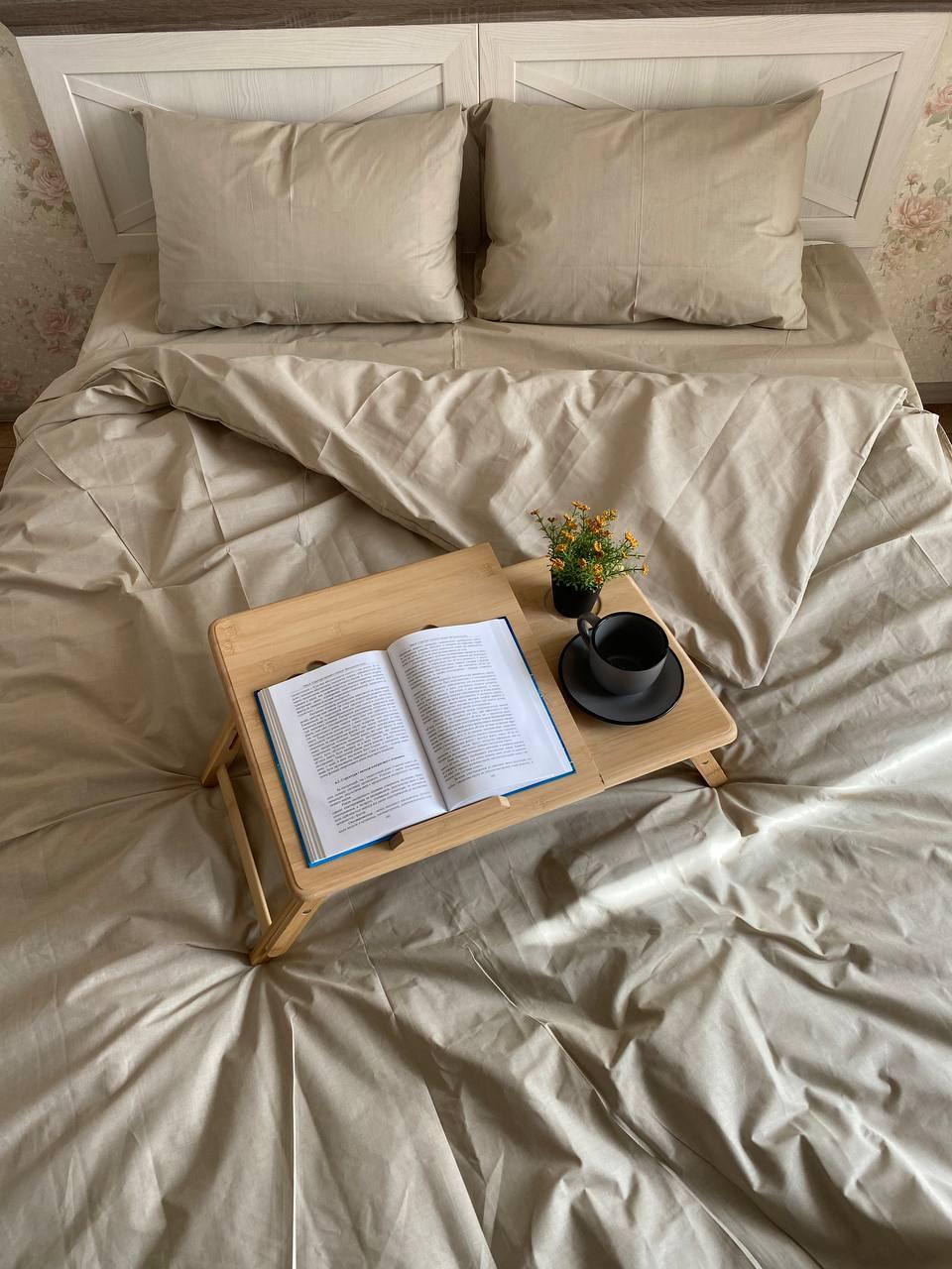 Комплект постільної білизни бавовна двоспальний Бежевий (2332569810) - фото 4