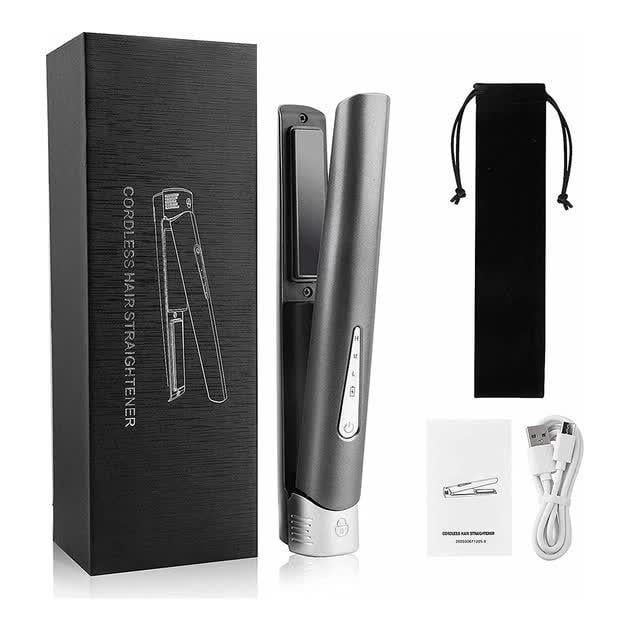 Плойка-утюжок для волос Cordless hair straightener беспроводная аккумуляторная (28421307)