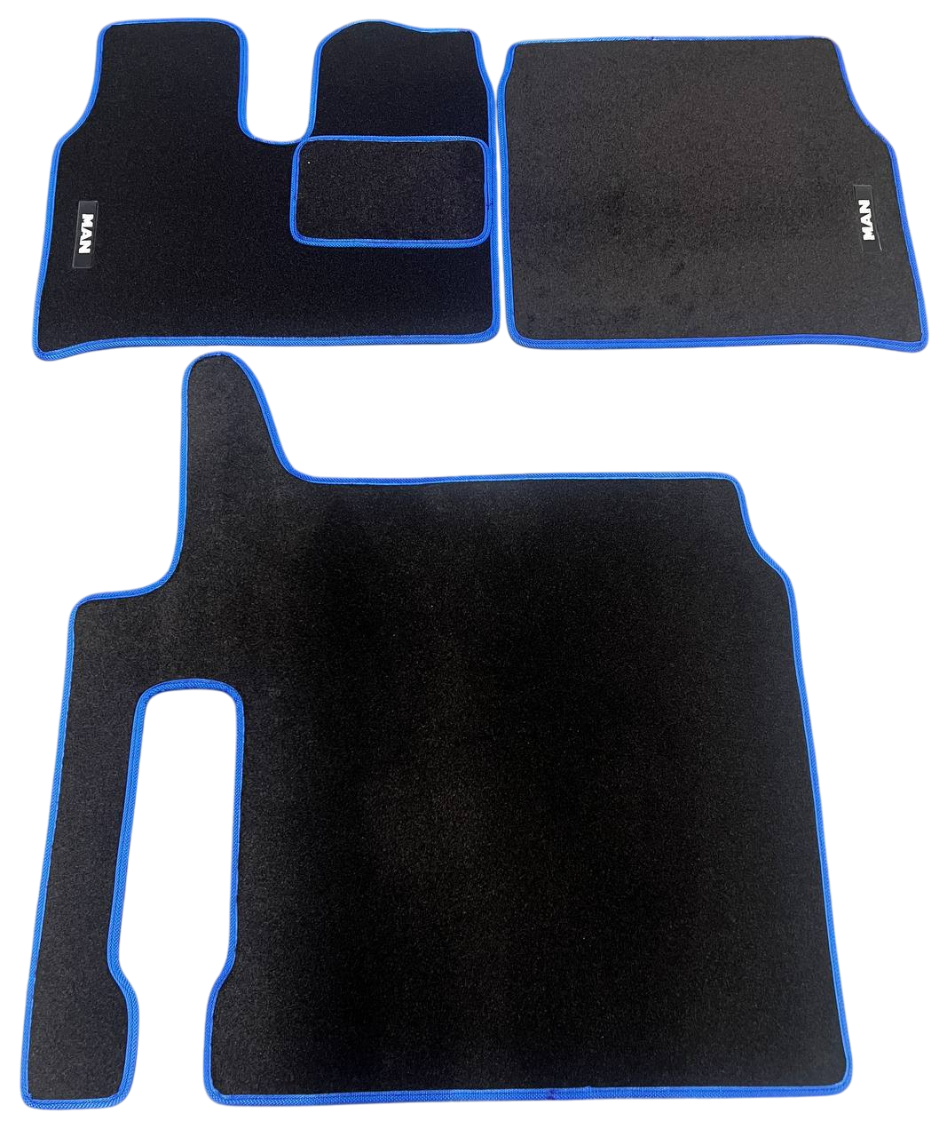 Килимки в салон ворсові для MAN TGX 2017-2020 5 шт. Чорний (27326919)