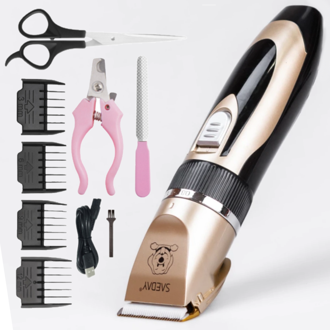 Машинка для стрижки собак и кошек Seaday 4в1 1500 мАч
