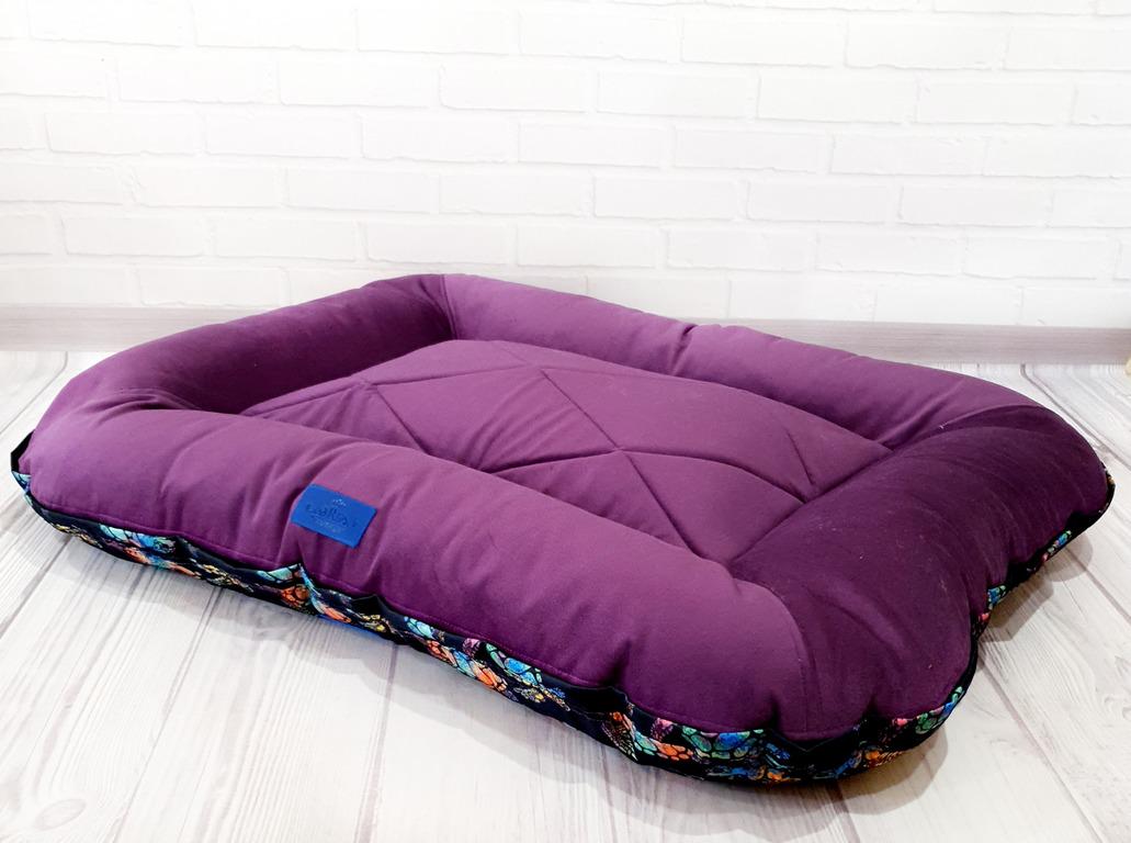 Лежанка-понтон для собак Amore mio Cane Turtle Purple зима/літо до 30 кг 90х70х15 см (P-0001) - фото 2 Лежанка-понтон для собак Amore mio Cane Turtle Purple зима/літо до 30 кг 90х70х15 см (P-0001) - фото 2