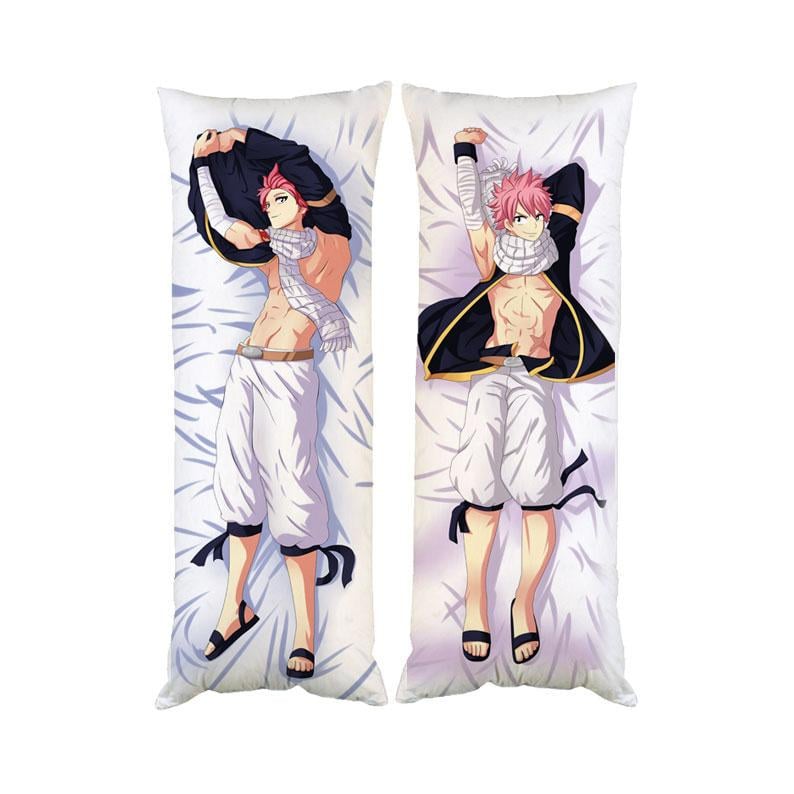 Подушка дакимакура Нацу Фейри Тейл декоративная ростовая для обнимания 40x120 см (1834006839)