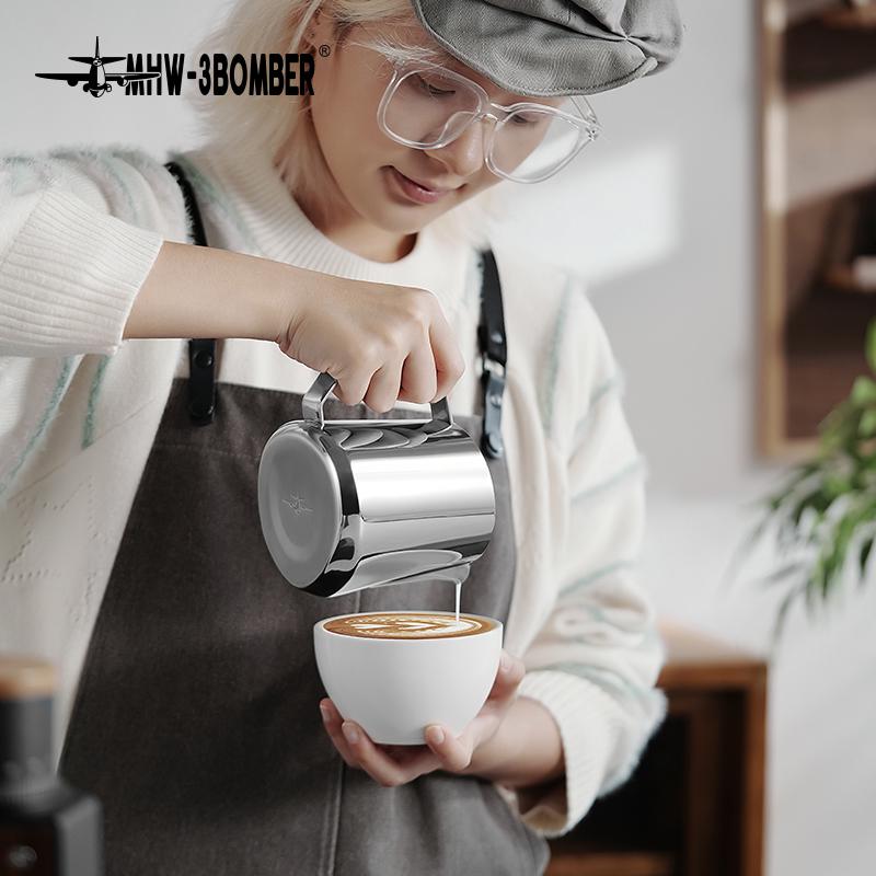 Питчер с ручкой для молока MHW-3BOMBER GT 600 мл Серебристый (P5182-OS) - фото 5