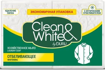 Мило господарське Duru Clean&White Яблуко, що відбілює, 120 г 4 шт. (8842737)