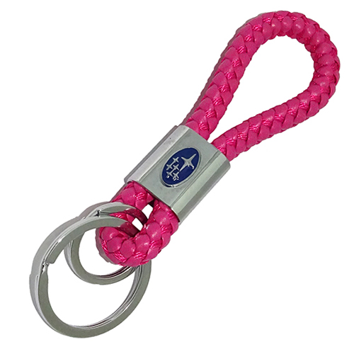 Брелок косичка Subaru Малиновый (114109)