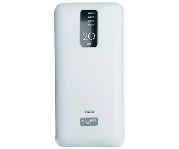Портативний зарядний пристрій Sertec 20000 mAh White