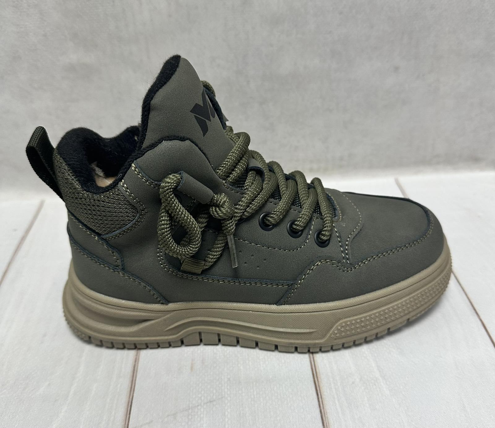 Черевики дитячі зимові MD на овчині р. 34/22 см Сірий