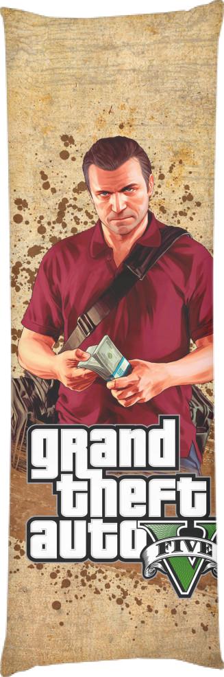 Подушка дакимакура Gta V 4 60x180 см (14098012)