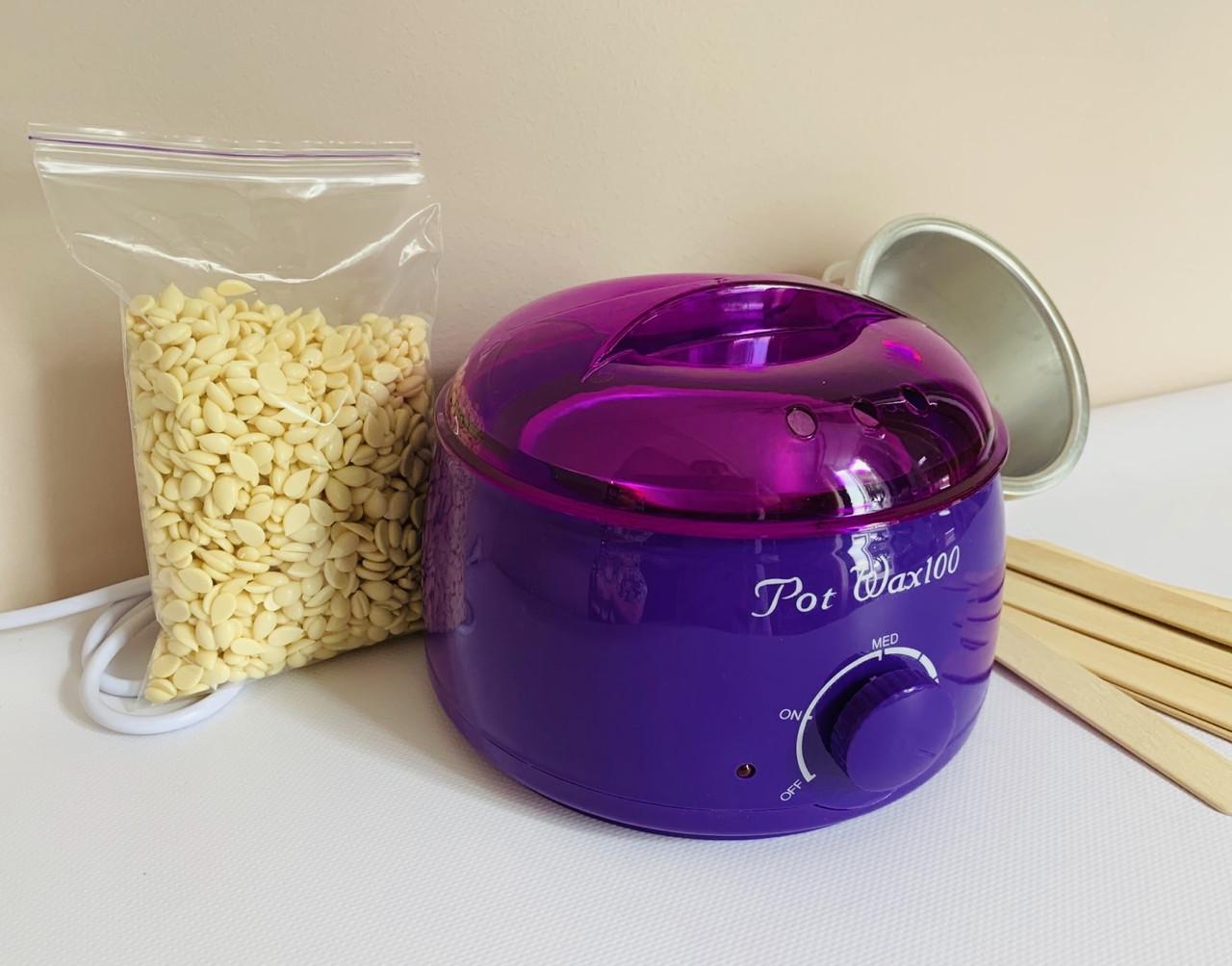 Набір для депіляції воском Pro wax Фіолетовий Набір для депіляції воском Pro wax Фіолетовий