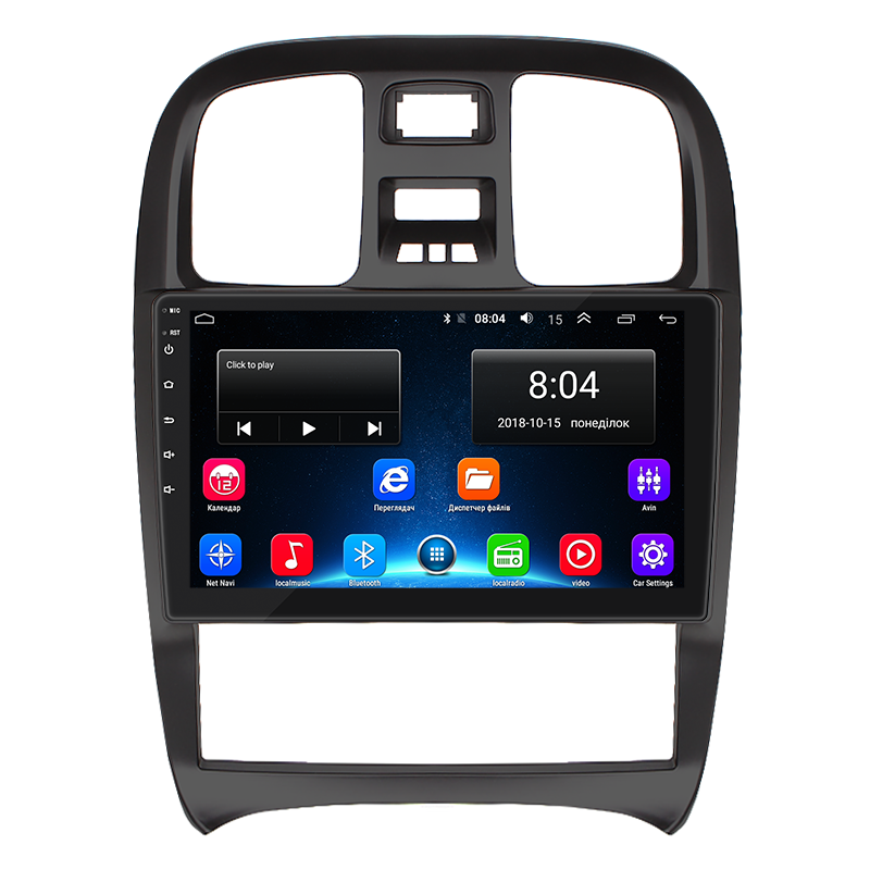 Магнитола штатная Lesko для Hyundai Sonata IV EF рестайлинг 2001-2012 г. (8680-32899)