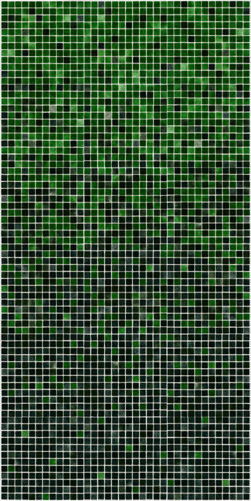 Мозаїка скляна AquaMo MX25-2-12-13-14 розтяжка градієнт в душеву хамам басейн 1912x317x4 мм на папері Зелений (004114-2)