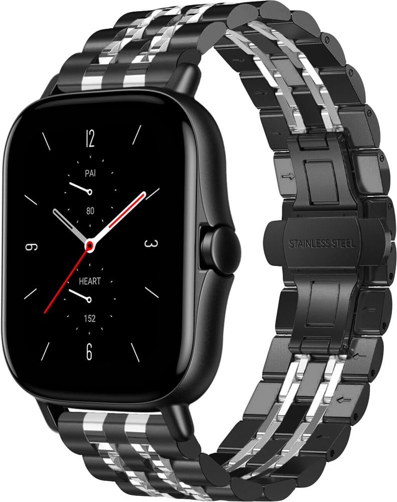 Браслет металлический Spinye Line 20 мм Black/Silver (29035-03)