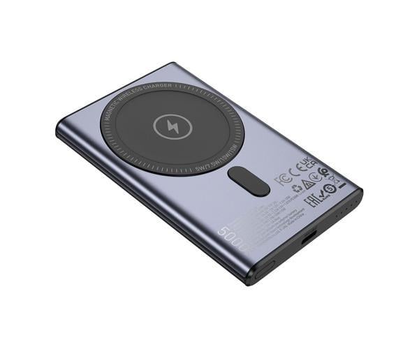 Внешний аккумулятор Hoco Q32 PD20W Bird 5000mAh Metallic Grey Внешний аккумулятор Hoco Q32 PD20W Bird 5000mAh Metallic Grey