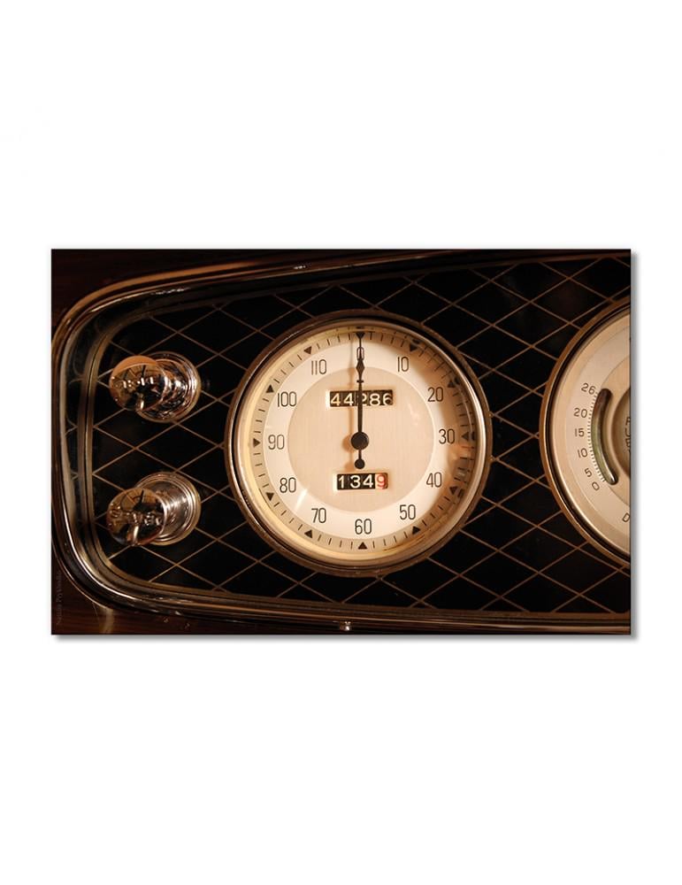 Картина модульная Спидометр ретро автомобиля 1 модуль 40х60 см
