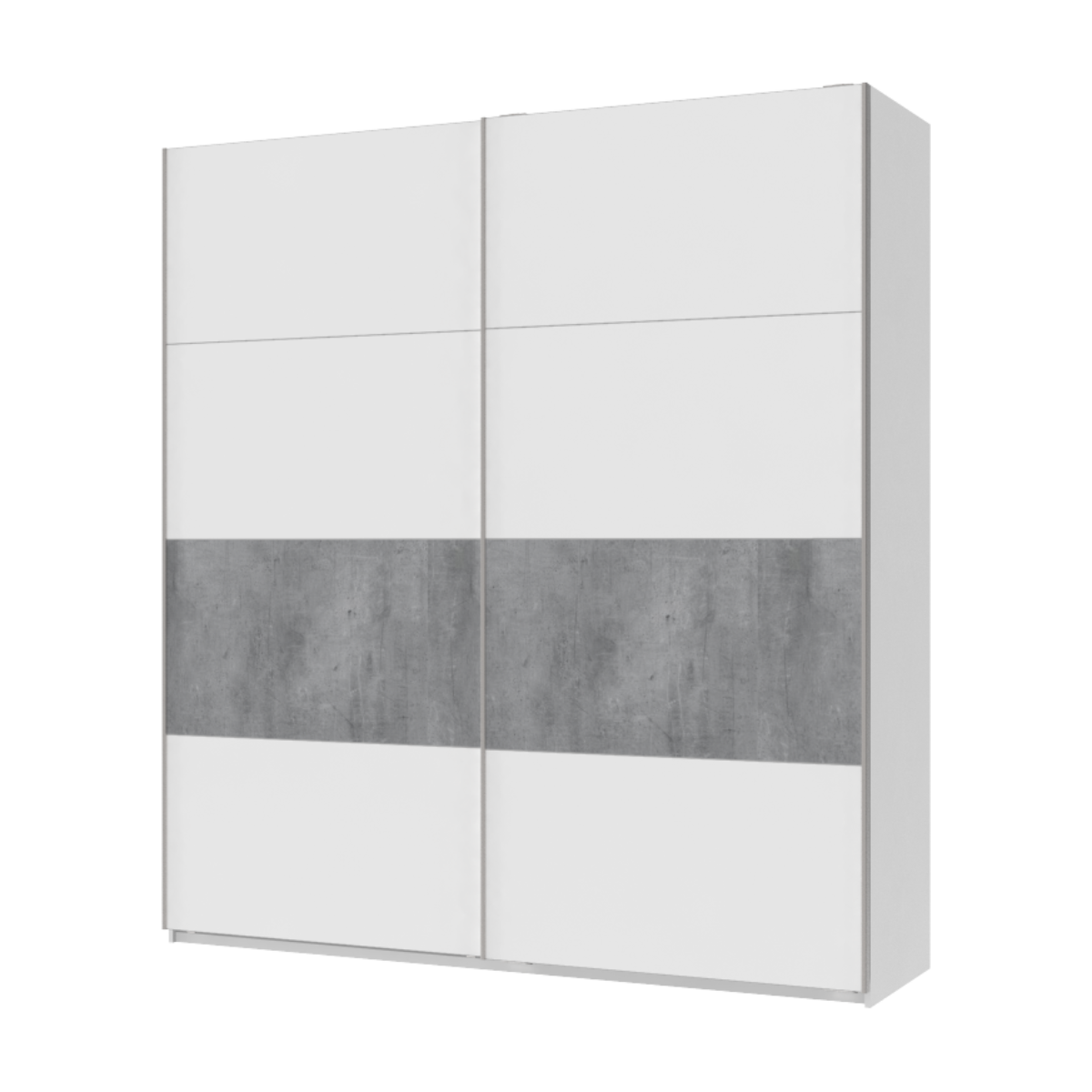 Шкаф-купе двухдверный Doros G-Caiser 220х60х240 см Белый/Бетон (DRS-011006)