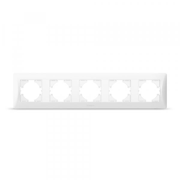 Рамка Videx на 5 місць горизонтальна Білий