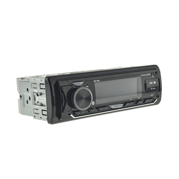 Автомагнітола CYCLONE MP-1063 1DIN з LCD-дисплеєм/Bluetooth/USB×2/microSD/AUX/підтримка MP3/WMA/FLAC (ML-04831)