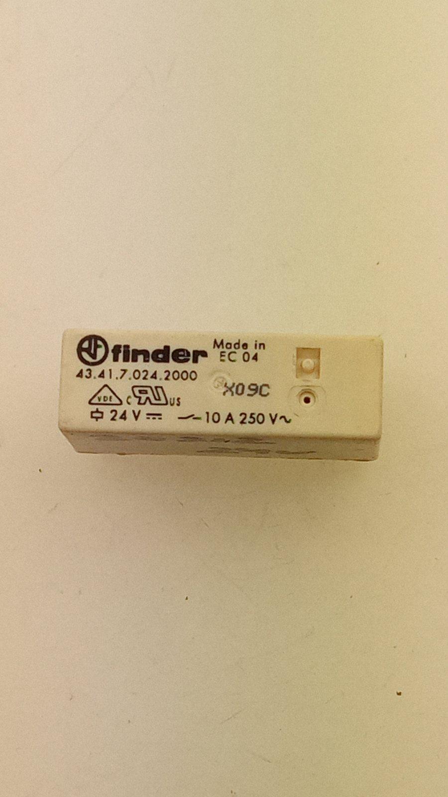 Реле Finder 43/41/7/024/2000 24V/10A