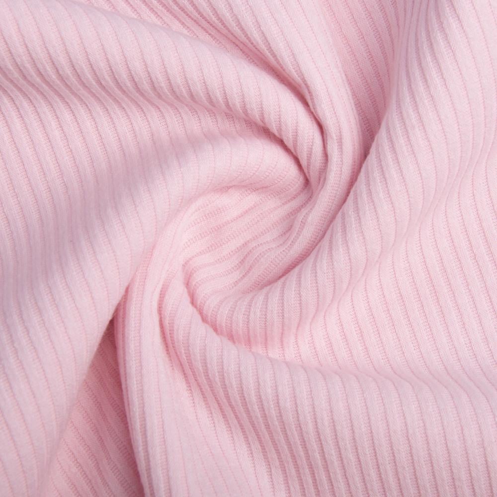 Ткань трикотаж вискоза Полоса 1392 Нежно-розовый (20805)