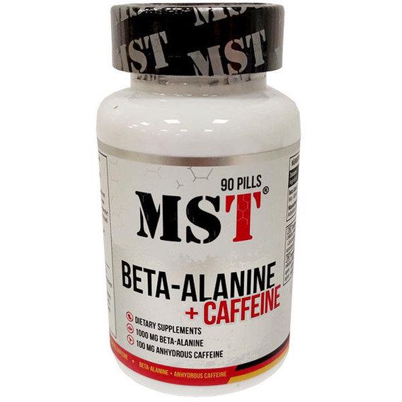 Бета-аланін для спорту MST Nutrition Beta-Alanine + Caffeine 90 Tabs