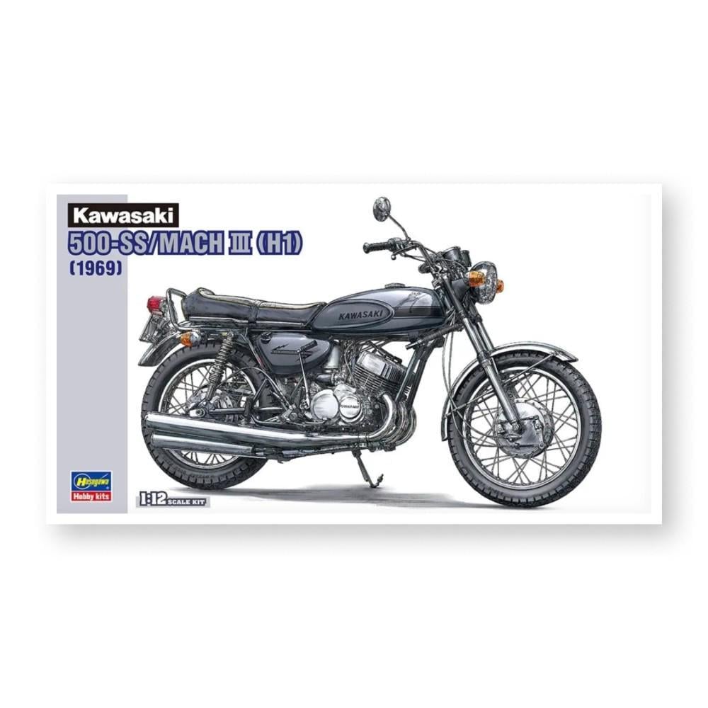 Сборная модель мотоцикла - Kawasaki 500-SS/MACH III - Hasegawa 21510