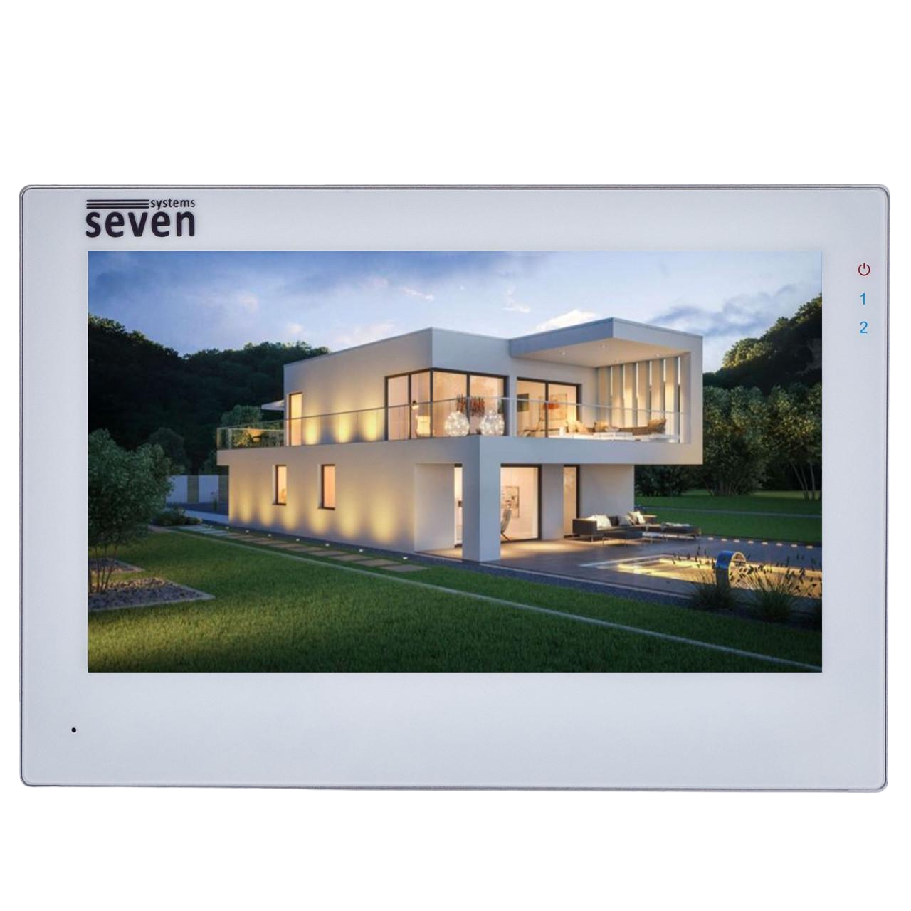 IP-відеодомофон SEVEN DP-7577FHDW IPS з Wi-Fi 7" White (DP7577FHDWIPSw)