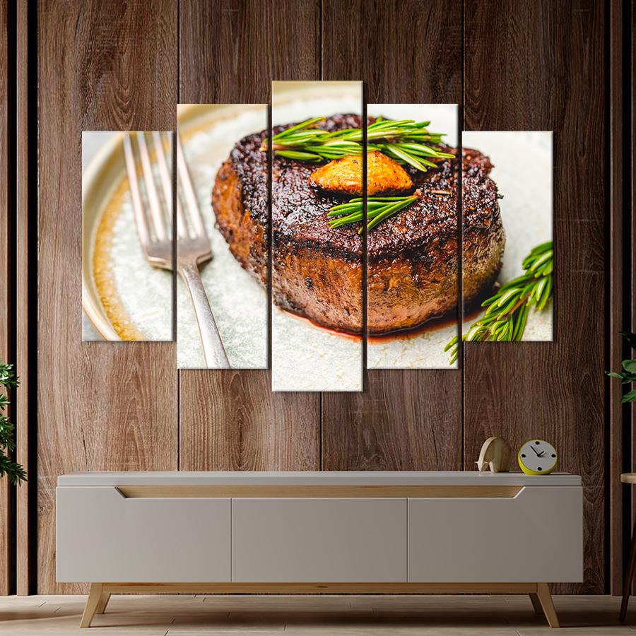 Настенний декор Говяжий филе-миньон с ароматными травами 112x68 см (A318-5)