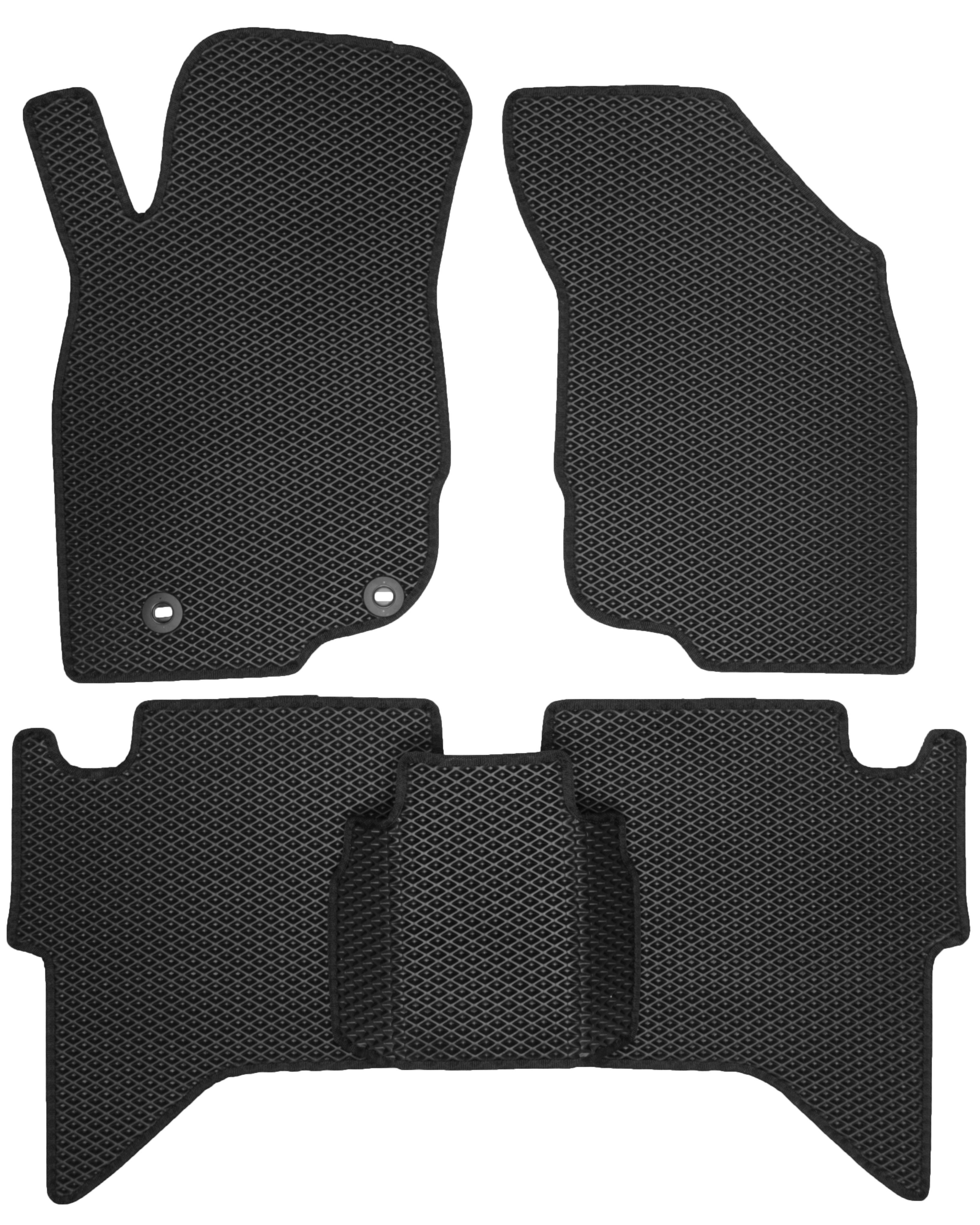 Коврики в салон для Toyota Hilux '05-15 EVA-полимерные Черный (150615)