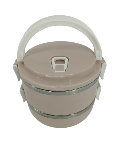 Ланч-бокс двухсекционный Empire Граф V 2 шт. 0,7 л Pink (27676280)