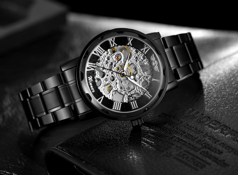 Годинник наручний чоловічий Winner Strong Black (1126) - фото 5 Годинник наручний чоловічий Winner Strong Black (1126) - фото 5