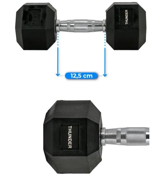 Гантель шестигранный Thunder 10 кг (HEXAGONAL-DUMBBELLS-10KG) - фото 2 Гантель шестигранный Thunder 10 кг (HEXAGONAL-DUMBBELLS-10KG) - фото 2