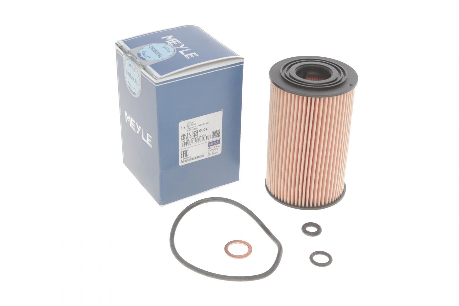 Фільтр масляний Meyle для Kia Ceed 1,6CRDi 06- (28-14 322 0004)