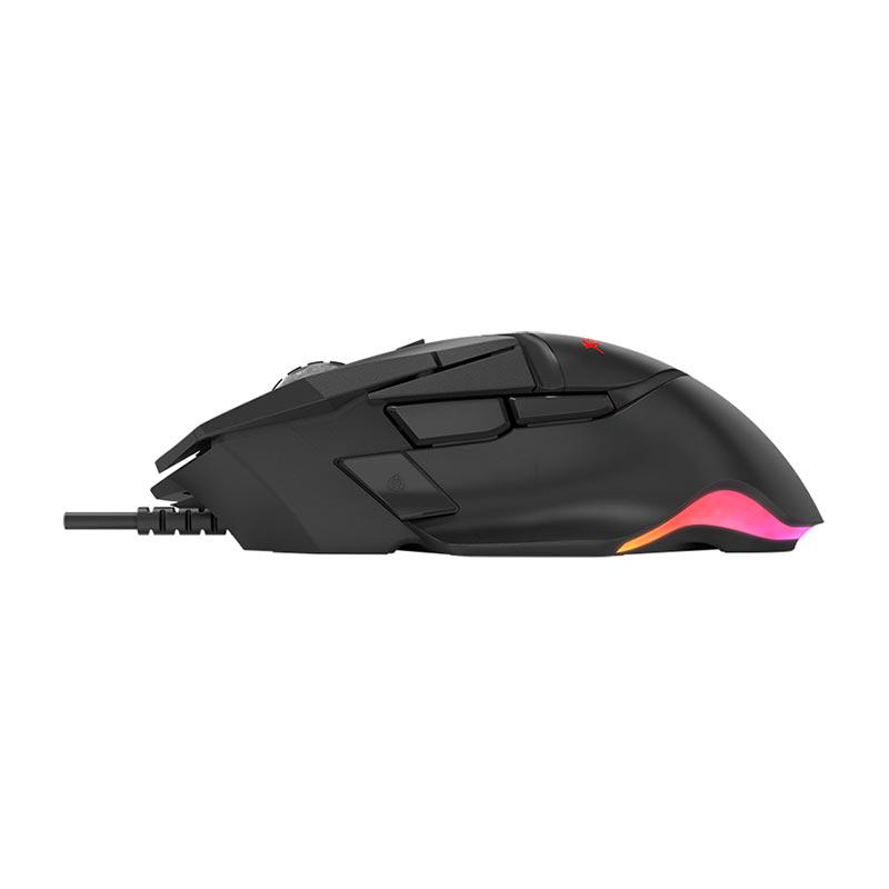 Компьютерная мышка игровая Xtrike ME GM-520 gaming RGB 800-12800 6 stepdpi USB Black (589430) - фото 3