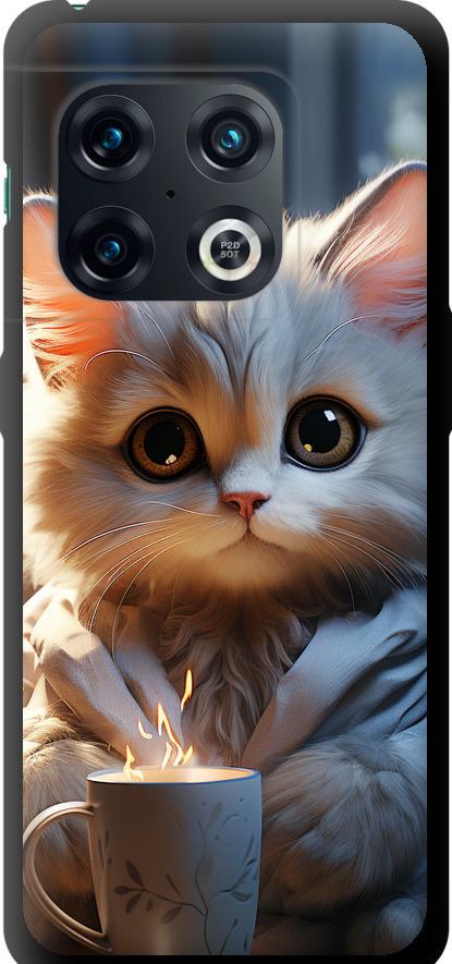 Чохол на OnePlus 10 Pro Білий кіт (5646b-2588-42517)