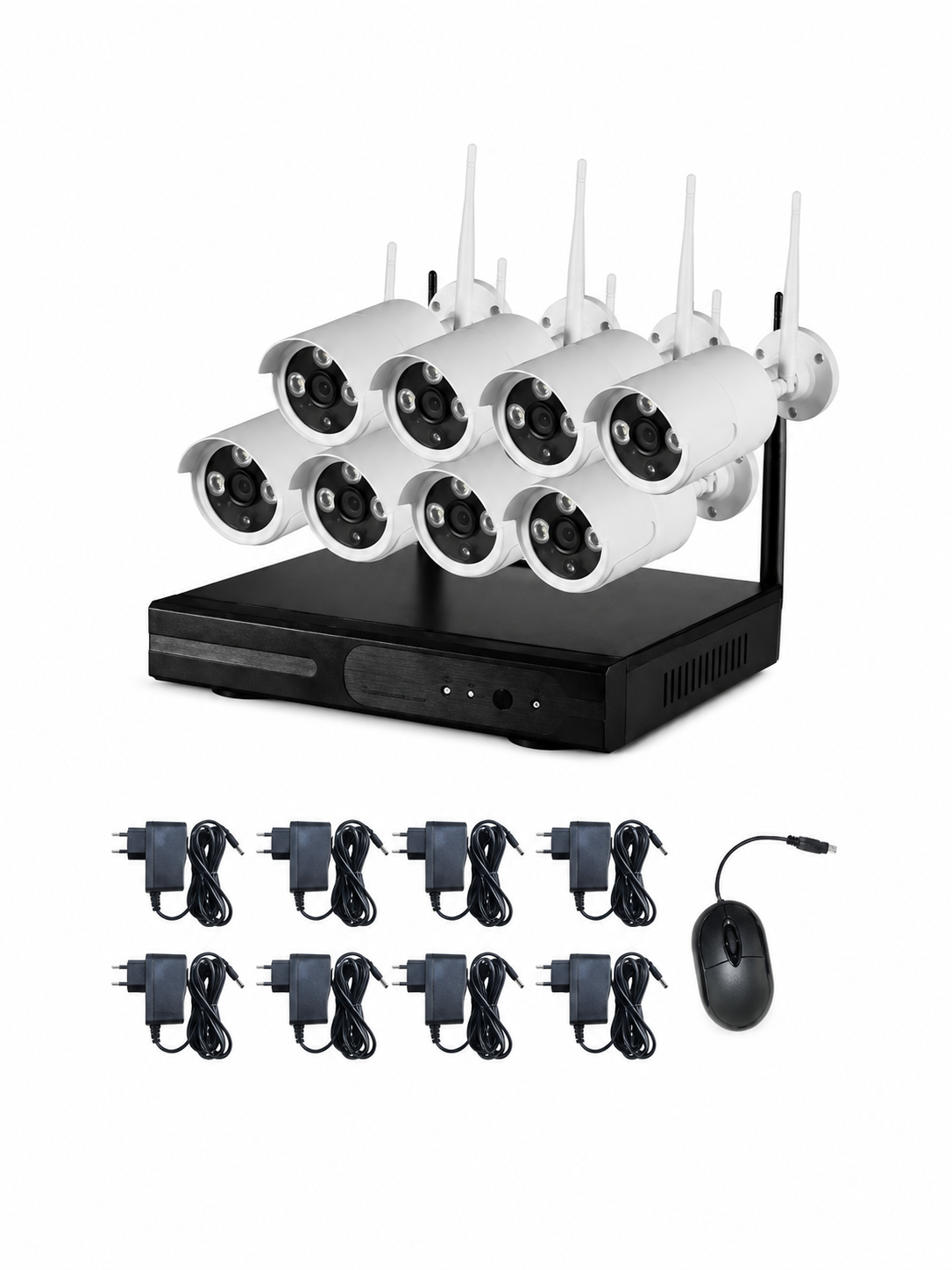 Комплект видеонаблюдения Wi-Fi Kit 5G Full HD H.265 с NVR и ночным видением на 8 камер 3MP 1080p (49675976)