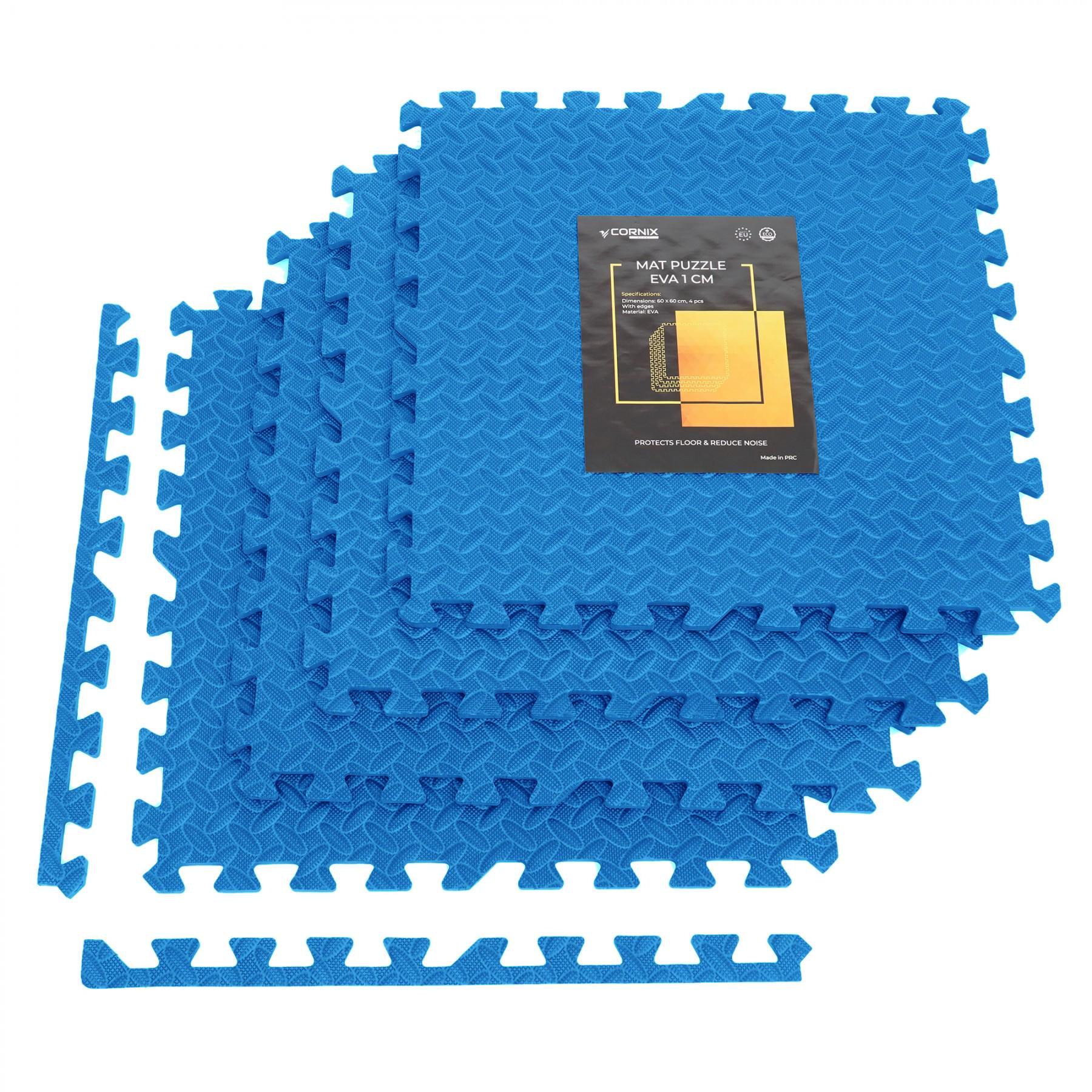 Мат-пазл Cornix Mat Puzzle EVA XR-0237 120x120x1 cм Blue (41137)