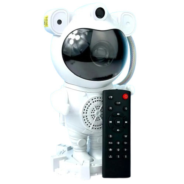 Ночник-проектор музыкальный Астронавт Bluetooth с пультом Белый (GR-05117) Ночник-проектор музыкальный Астронавт Bluetooth с пультом Белый (GR-05117)