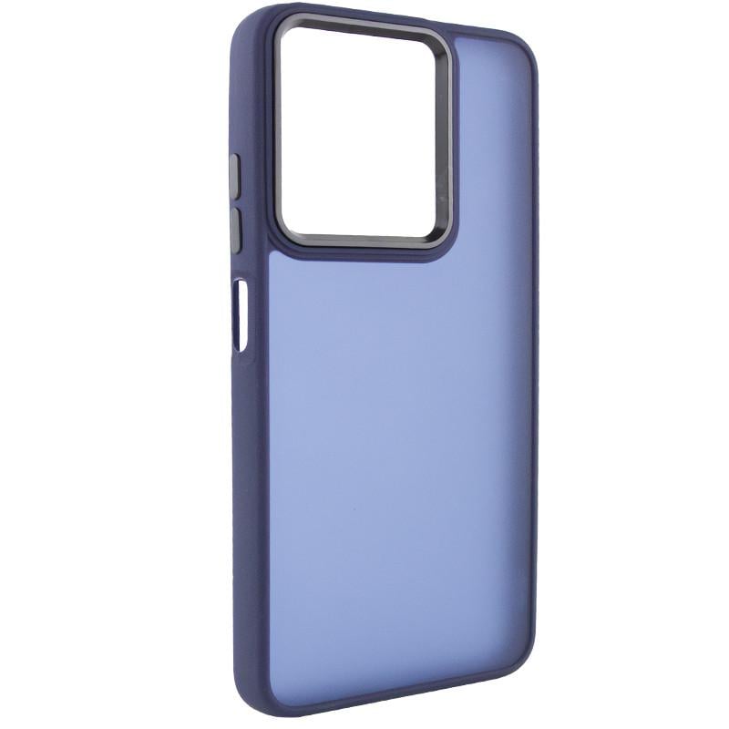 Противоударный чехол TPU+PC Lyon Frosted для Infinix Hot 40i / Spark Go 2024 / Spark 20 Navy Blue