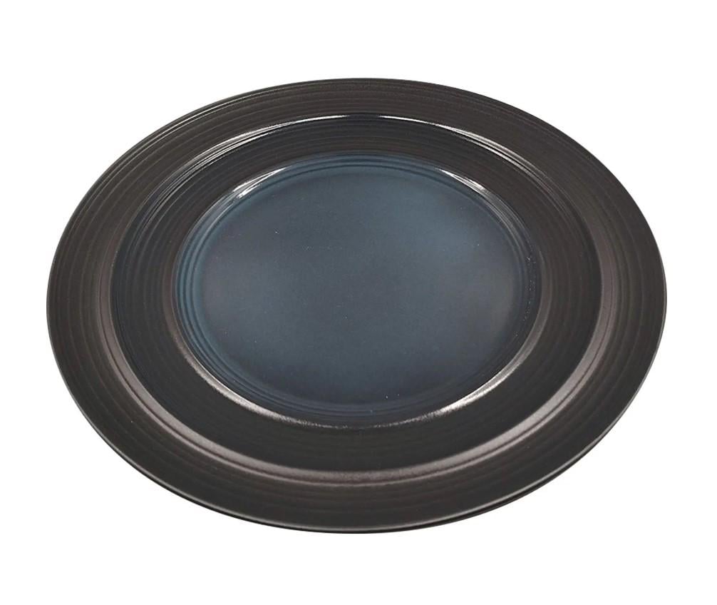 Тарелка Krauff Lucerne Black&Blue 25,4 см (215ea1ad) - фото 1 Тарелка Krauff Lucerne Black&Blue 25,4 см (215ea1ad) - фото 1