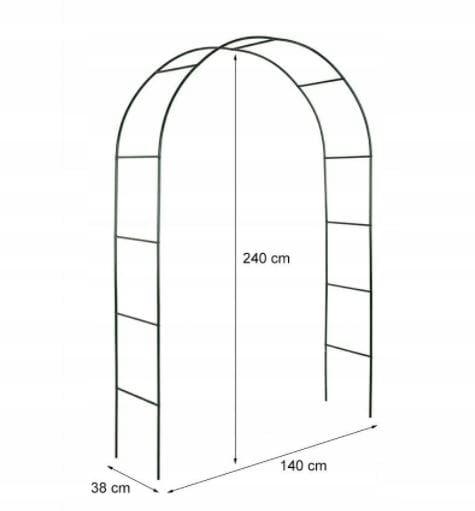 Альтанка-арка садова для квітів GardenLine 240 см з анкерами (14979197) - фото 2