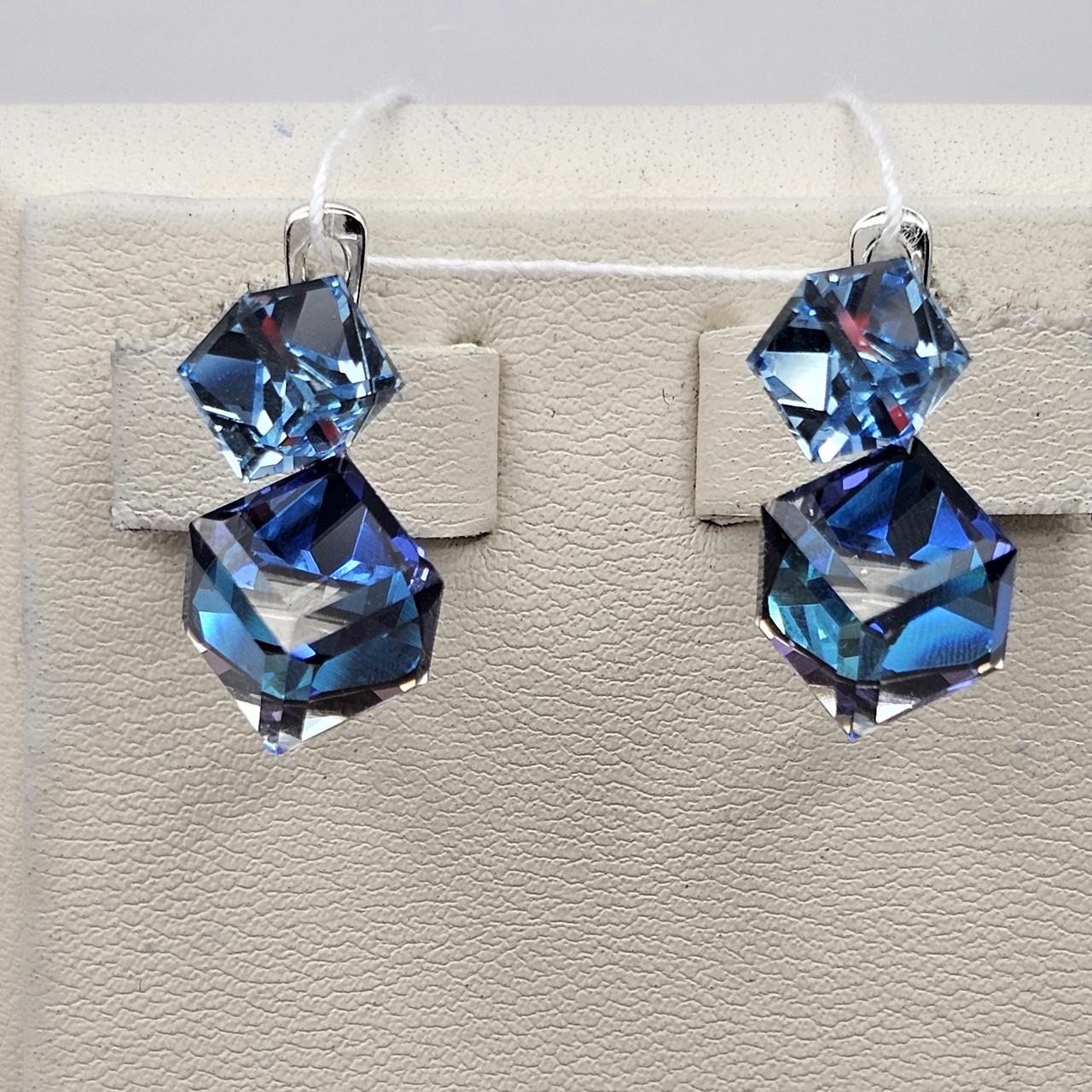 Серебряные серьги с кристаллами Swarovski 7,52 г (2830206715) Серебряные серьги с кристаллами Swarovski 7,52 г (2830206715)