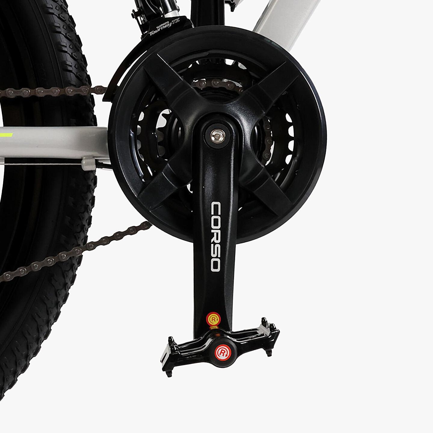 Велосипед горный Corso Evolution алюминиевый литые диски рама 26"/13" Серо-желтый (824568383) - фото 8 Велосипед горный Corso Evolution алюминиевый литые диски рама 26"/13" Серо-желтый (824568383) - фото 8