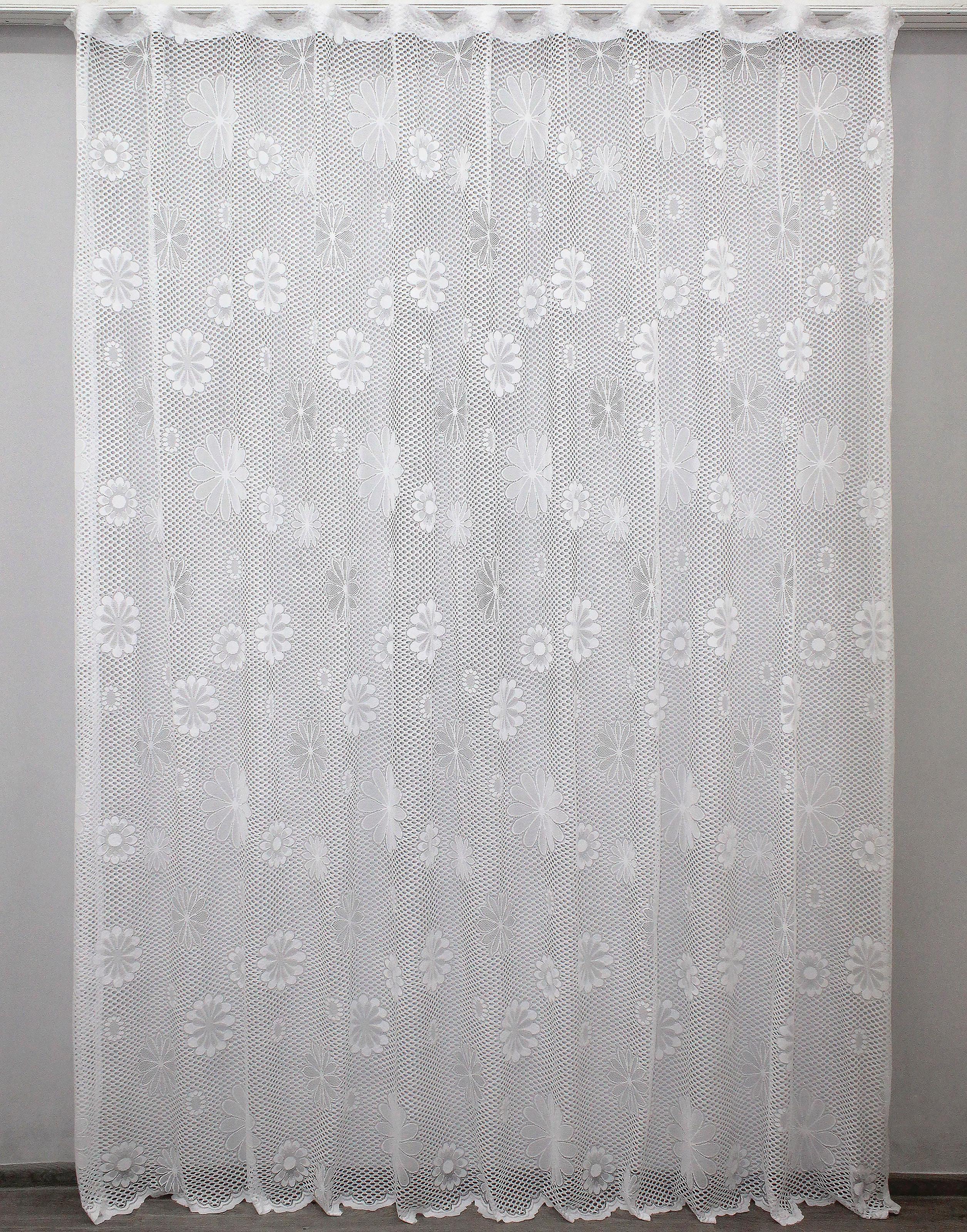 Тюль VR-Textil 1218т Розалия Сетка-жаккард 300х270 см Белый (40-153)