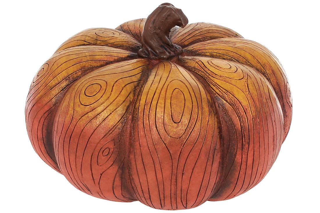 Декор Bonadi Тыква 15 см Оранжево-коричневый (SG37-830)